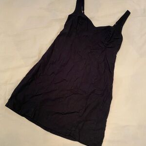 Abercrombie black linen dress